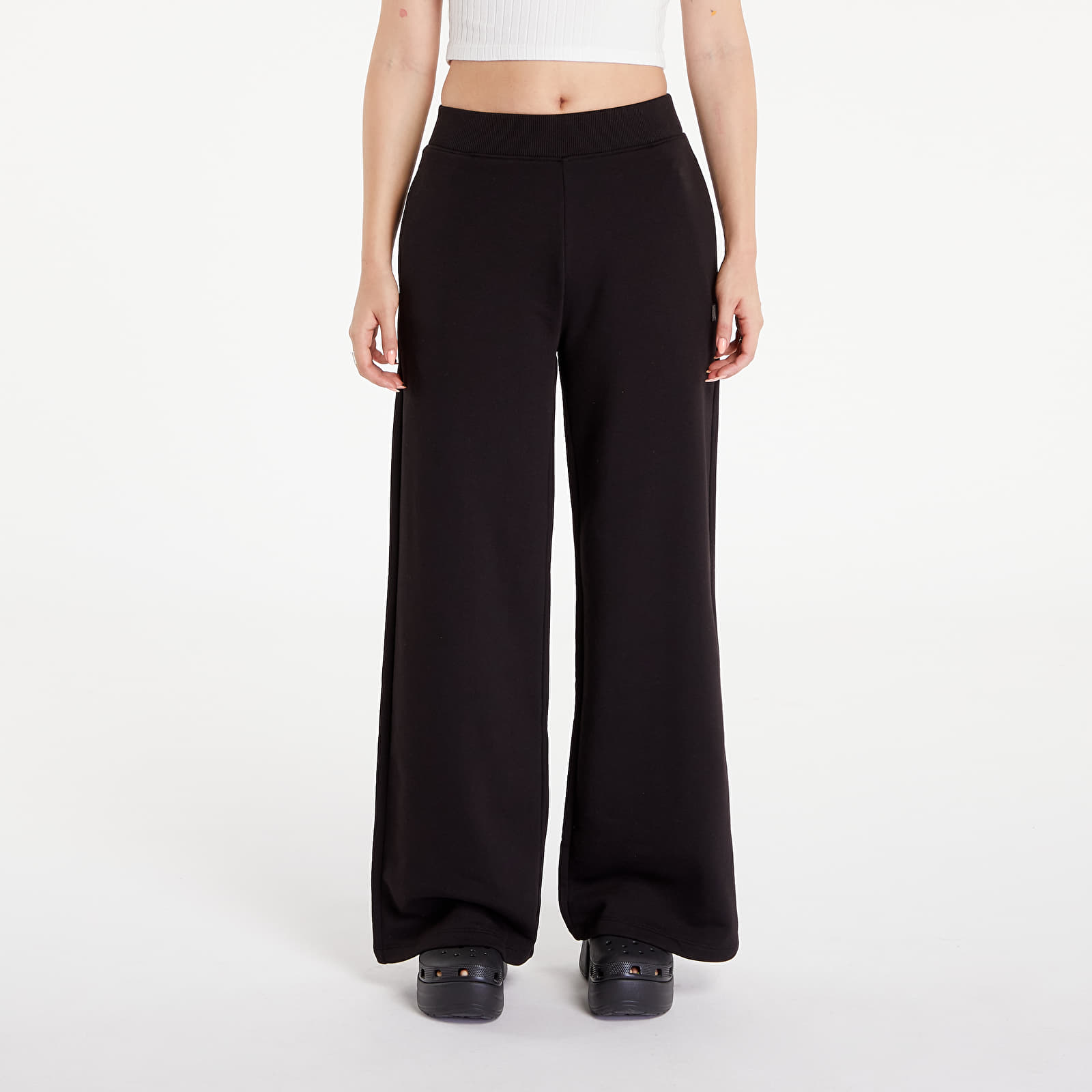 Ženske superge Calvin Klein Jeans Relaxed Cotton Terry Joggers Black
