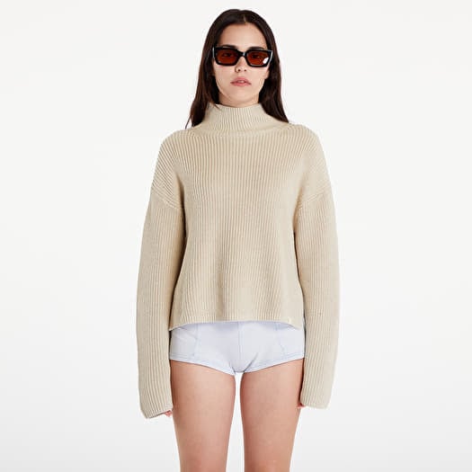 Calvin Klein Jeans Chunky Loose High Neck Sweater Pelican