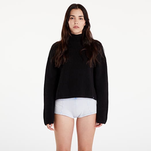 Calvin Klein Jeans Chunky Loose High Neck Sweater Black