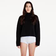 Calvin Klein Jeans Chunky Loose High Neck Sweater Black