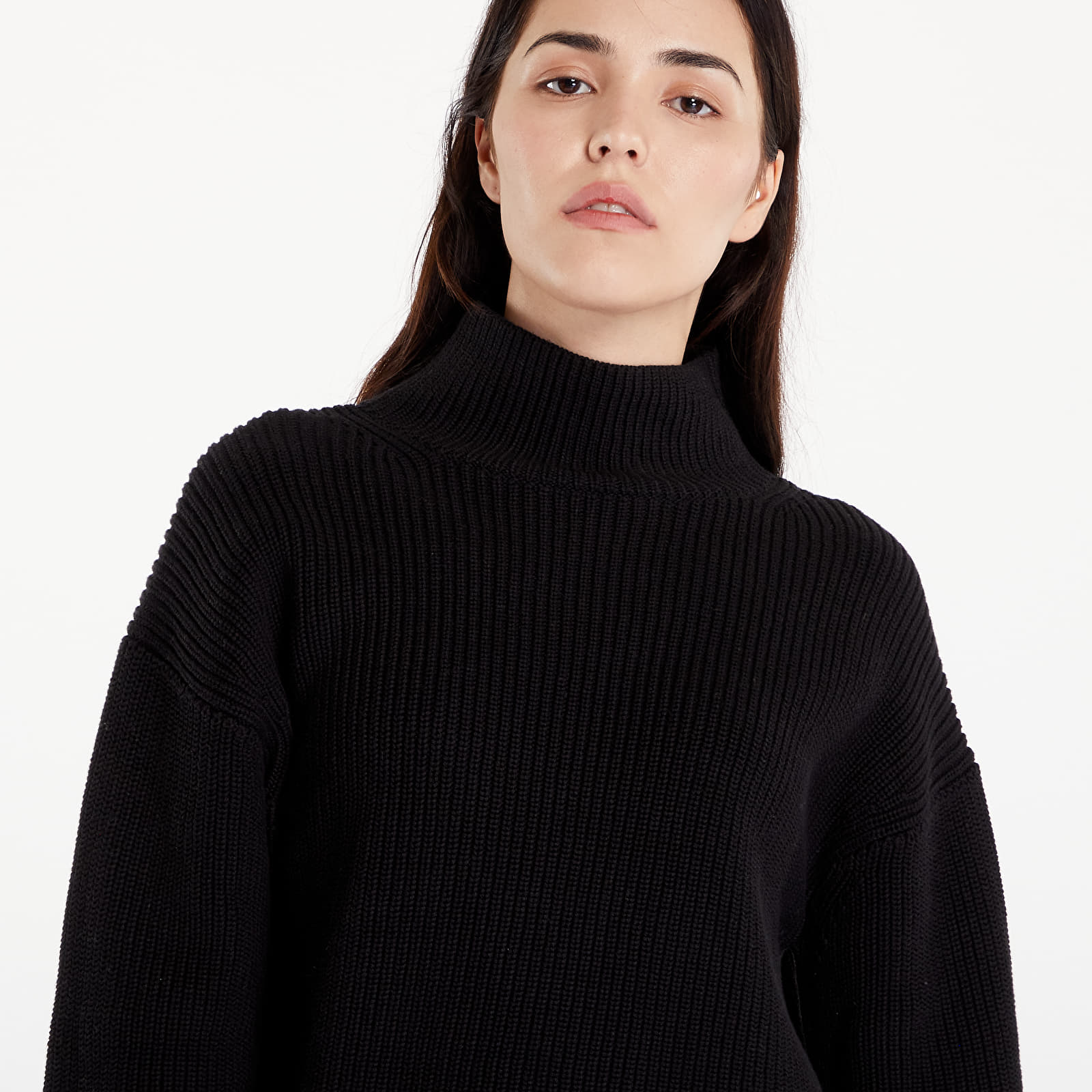 Damestruien Calvin Klein Jeans Chunky Loose High Neck Sweater Black
