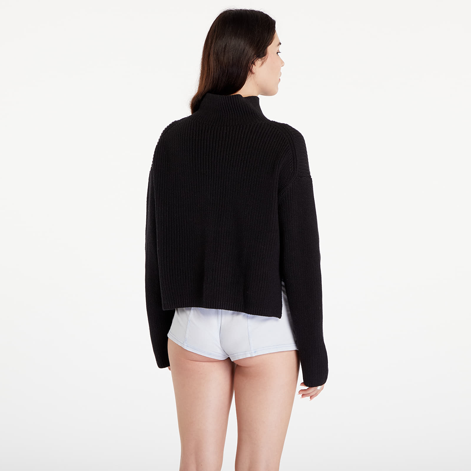 Damestruien Calvin Klein Jeans Chunky Loose High Neck Sweater Black