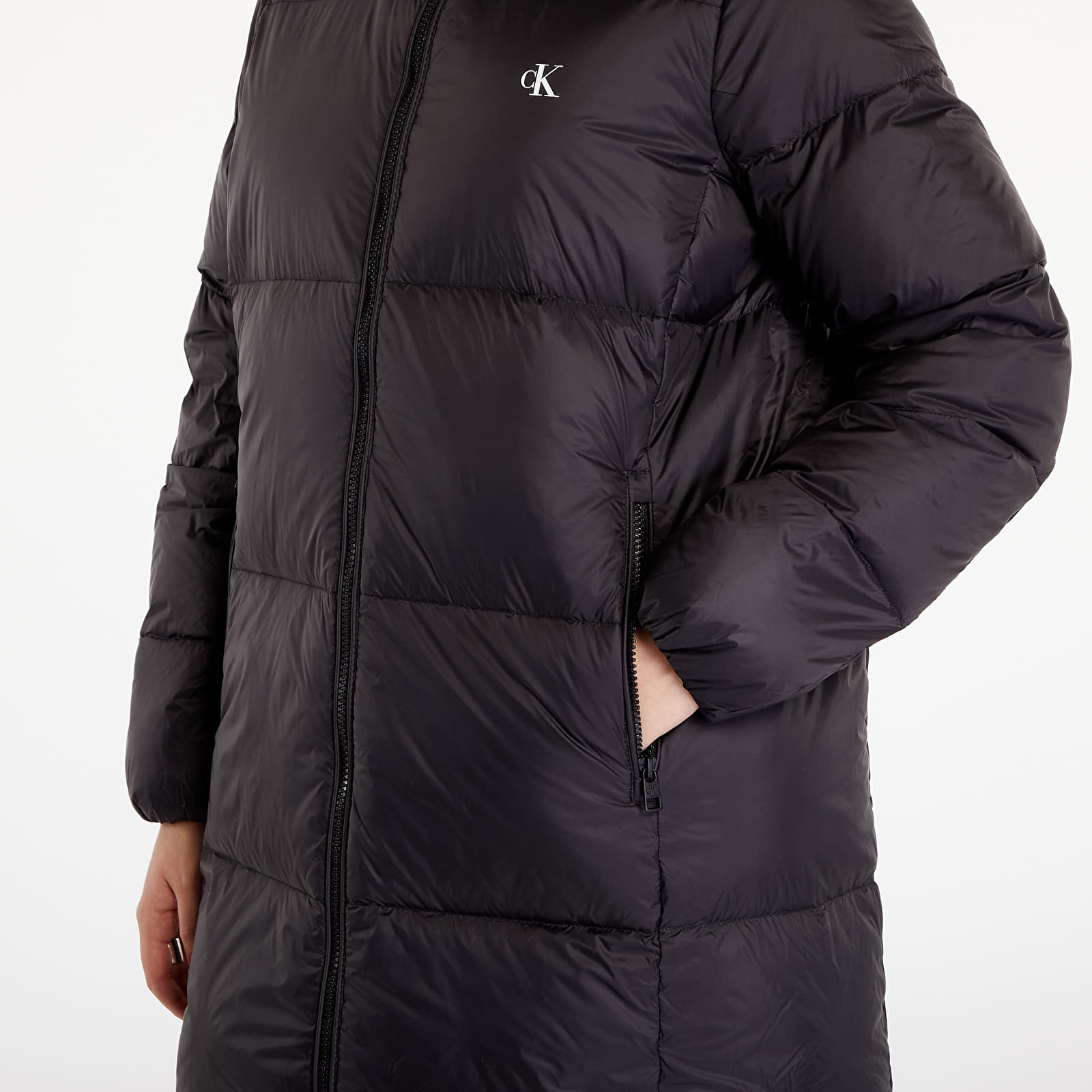 Naiste jakid Calvin Klein Jeans Down Long Puffer Jacket Black