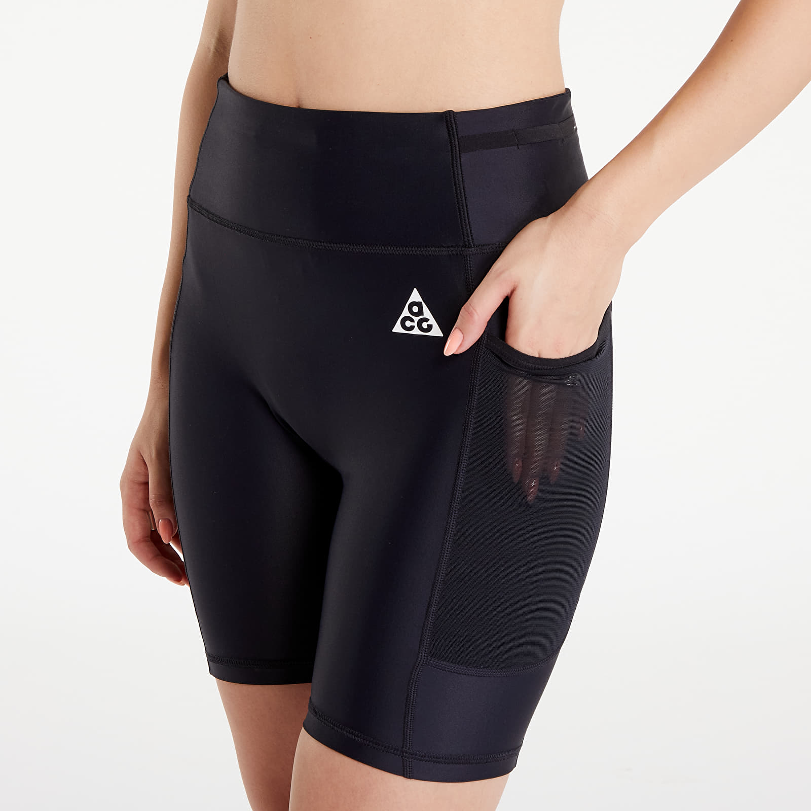 Tajic Nike ACG "White Rapids" Women's Dri-FIT ADV High-Waisted 7-Inch Shorts Black/ Black/ Summit White