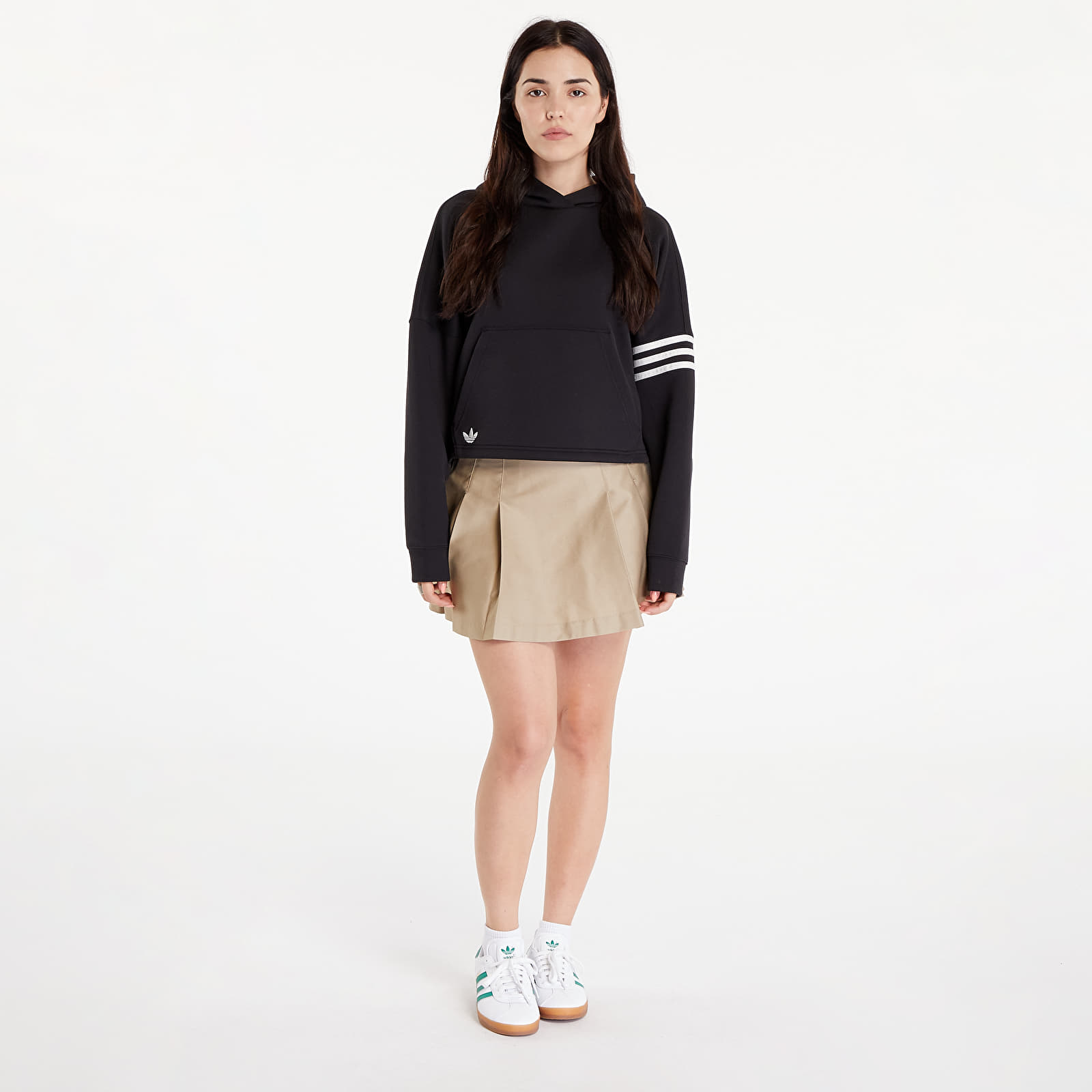 Adidas hoodie split with plaid shirt clearance