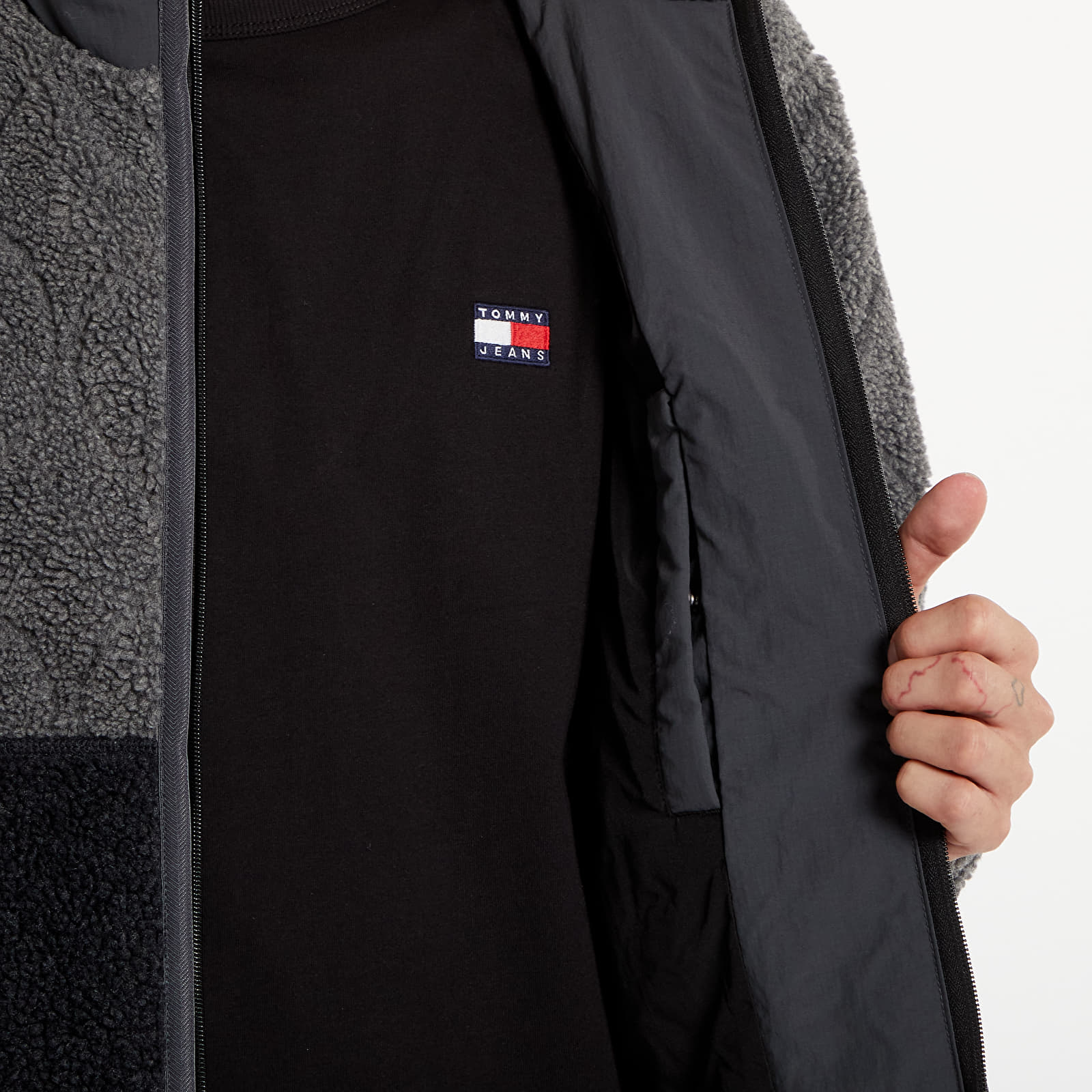 Men's jackets Tommy Jeans Teddy Essential Jacket Black