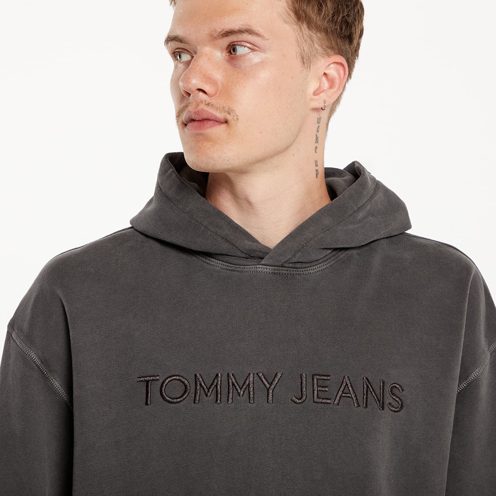Men's sweatshirts Tommy Jeans Relaxed Loose Classic Hoodie Black