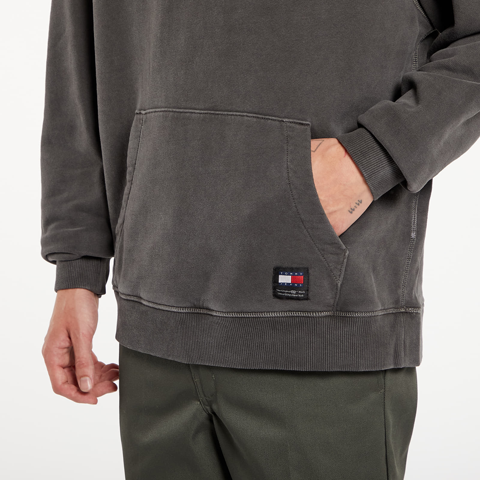 Men's sweatshirts Tommy Jeans Relaxed Loose Classic Hoodie Black
