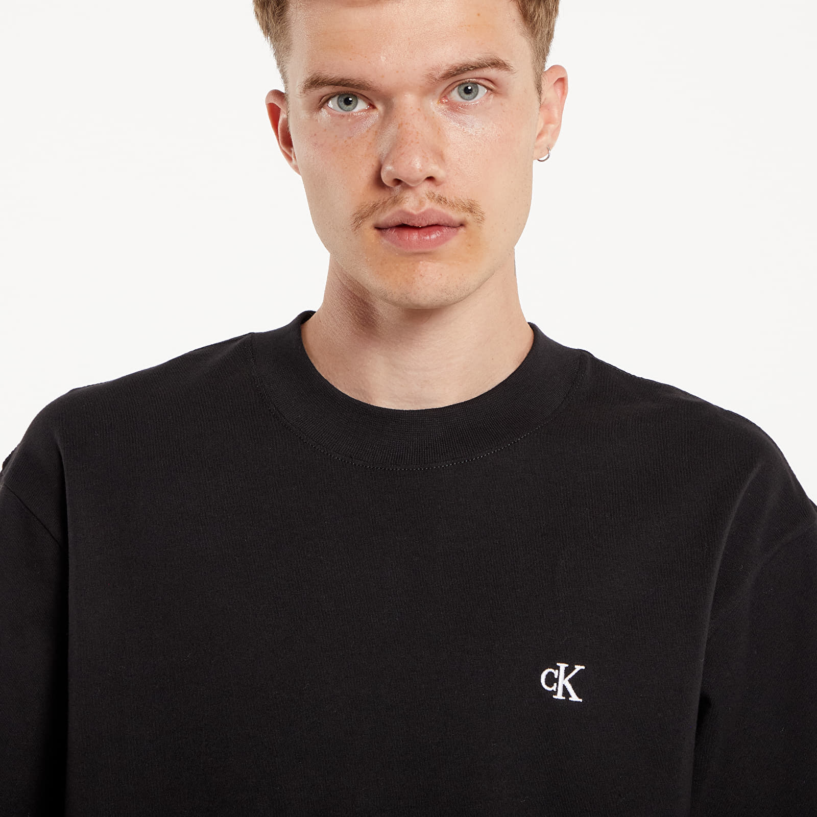 T-shirts til mænd Calvin Klein Jeans Heavy Relaxed Short Sleeve Tee Black