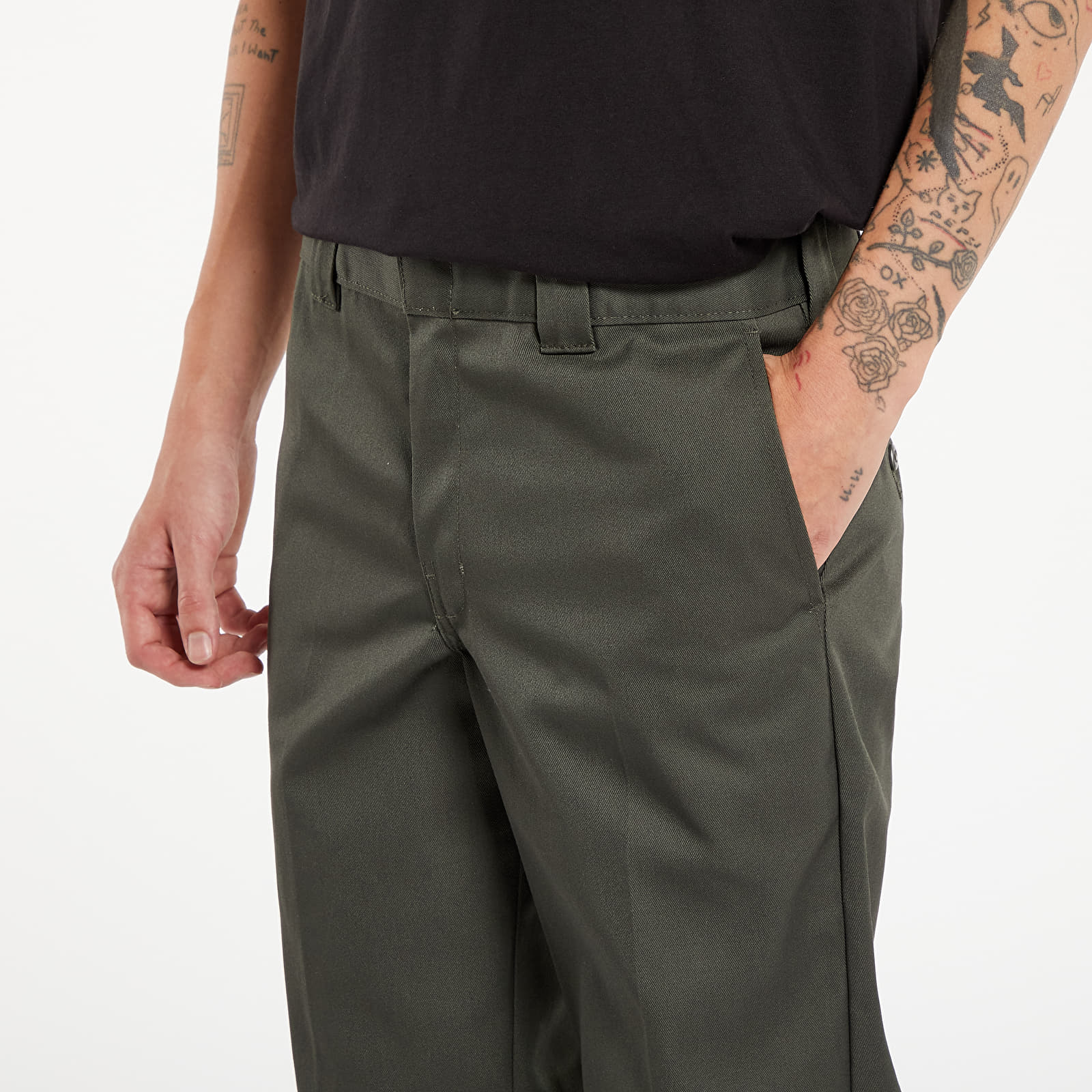 Hosen für Männer Dickies Original 873 Slim Straight Work Pant Olive Green