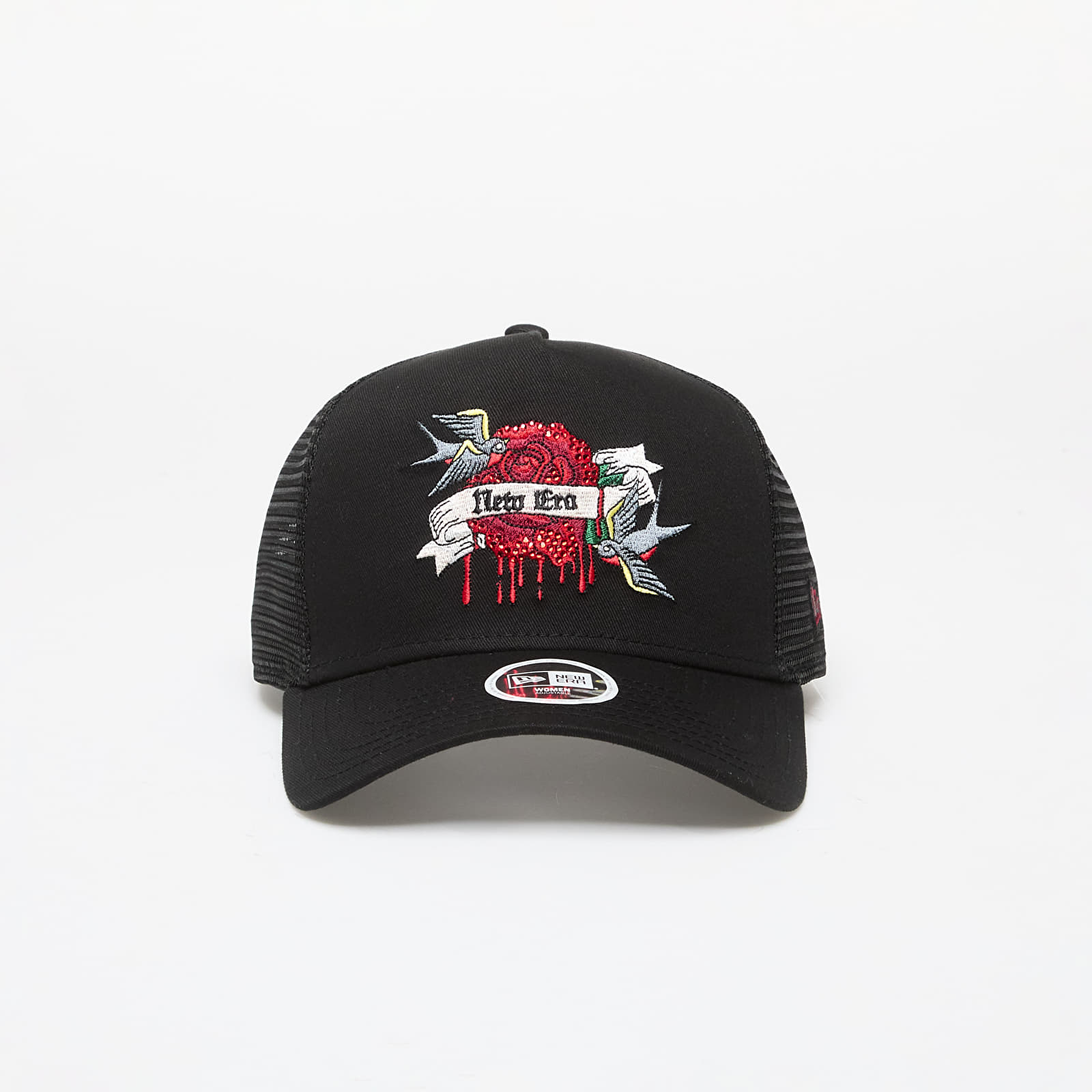 Caps New Era Womens 9FORTY E-Frame Adjustable Trucker Cap Black