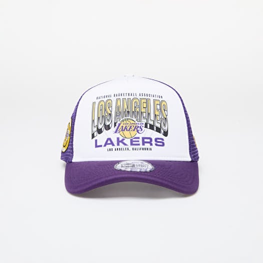 Cap New Era Los Angeles Lakers NBA Team Colour 9FORTY E-Frame Adjustable Trucker Cap True Purple/ Yellow