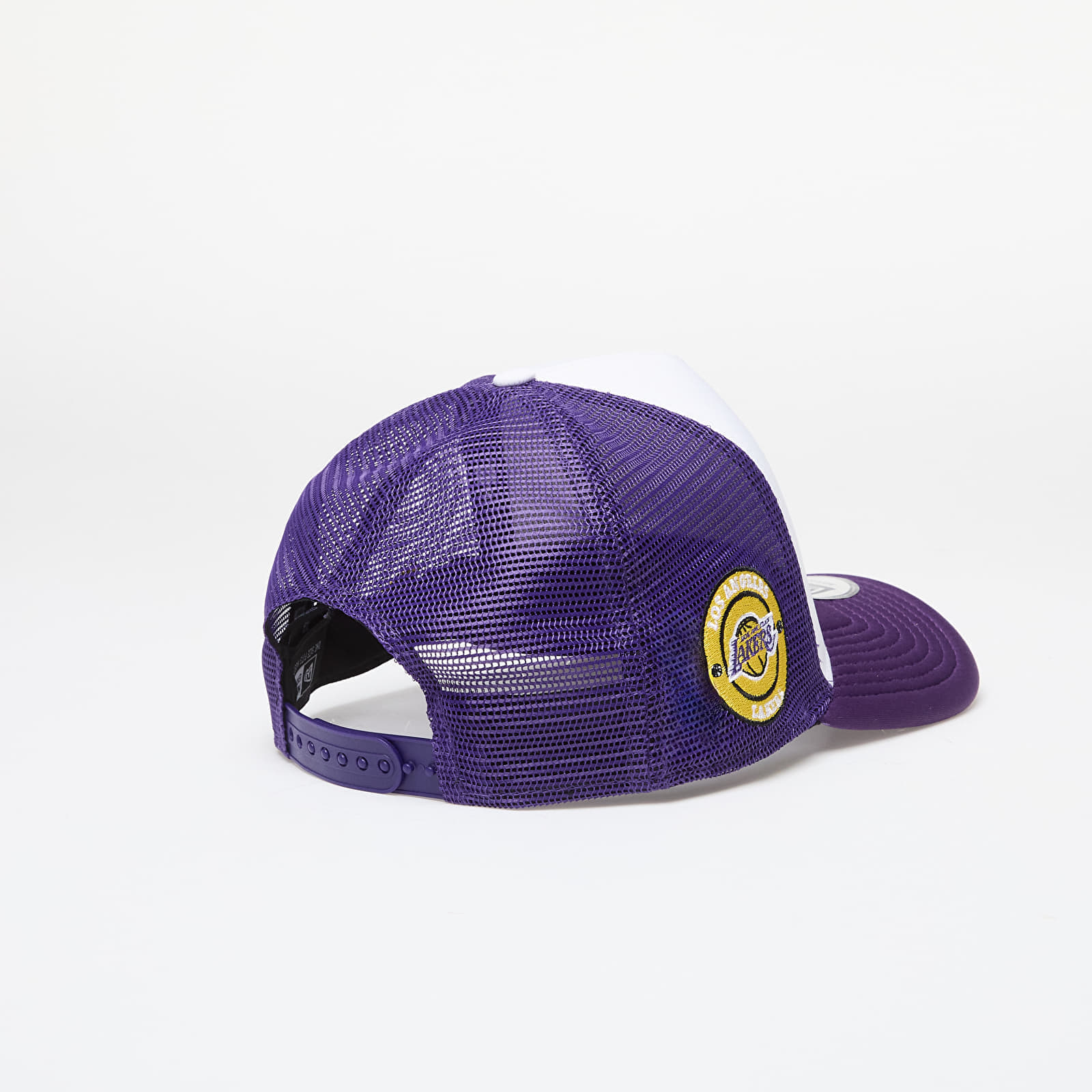 Cap New Era Los Angeles Lakers NBA Team Colour 9FORTY E-Frame Adjustable Trucker Cap True Purple/ Yellow - 1 | YEO