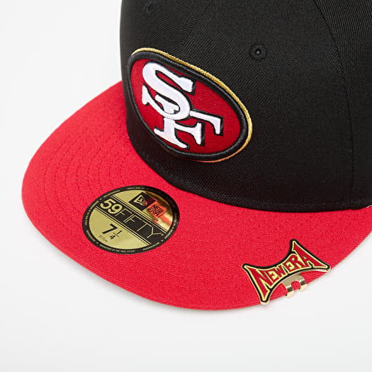 New Era San Francisco 49ers NFL Pin Pack 59FIFTY Fitted Cap Black | Queens