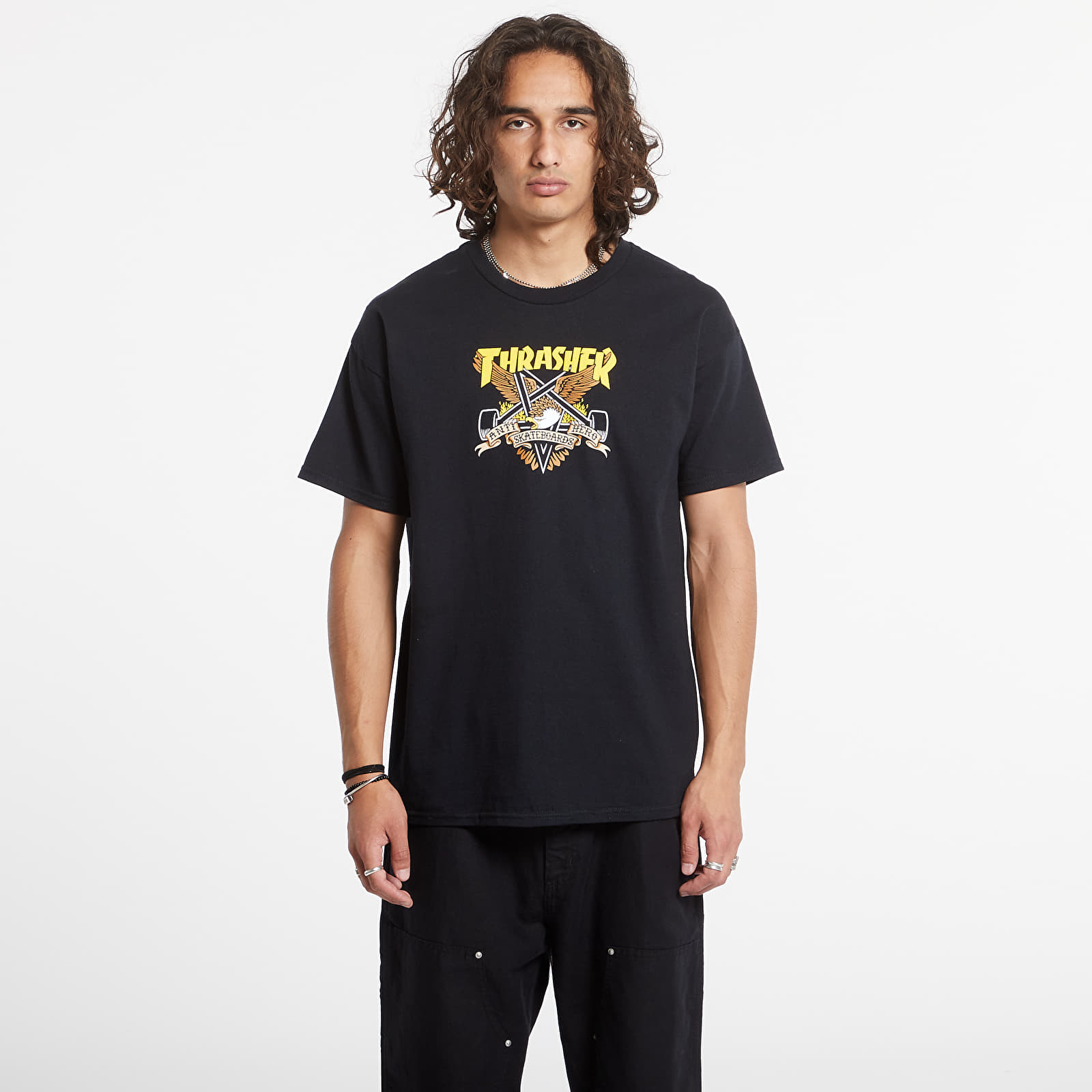 Tricouri Thrasher T-Shirt Eaglegram Black