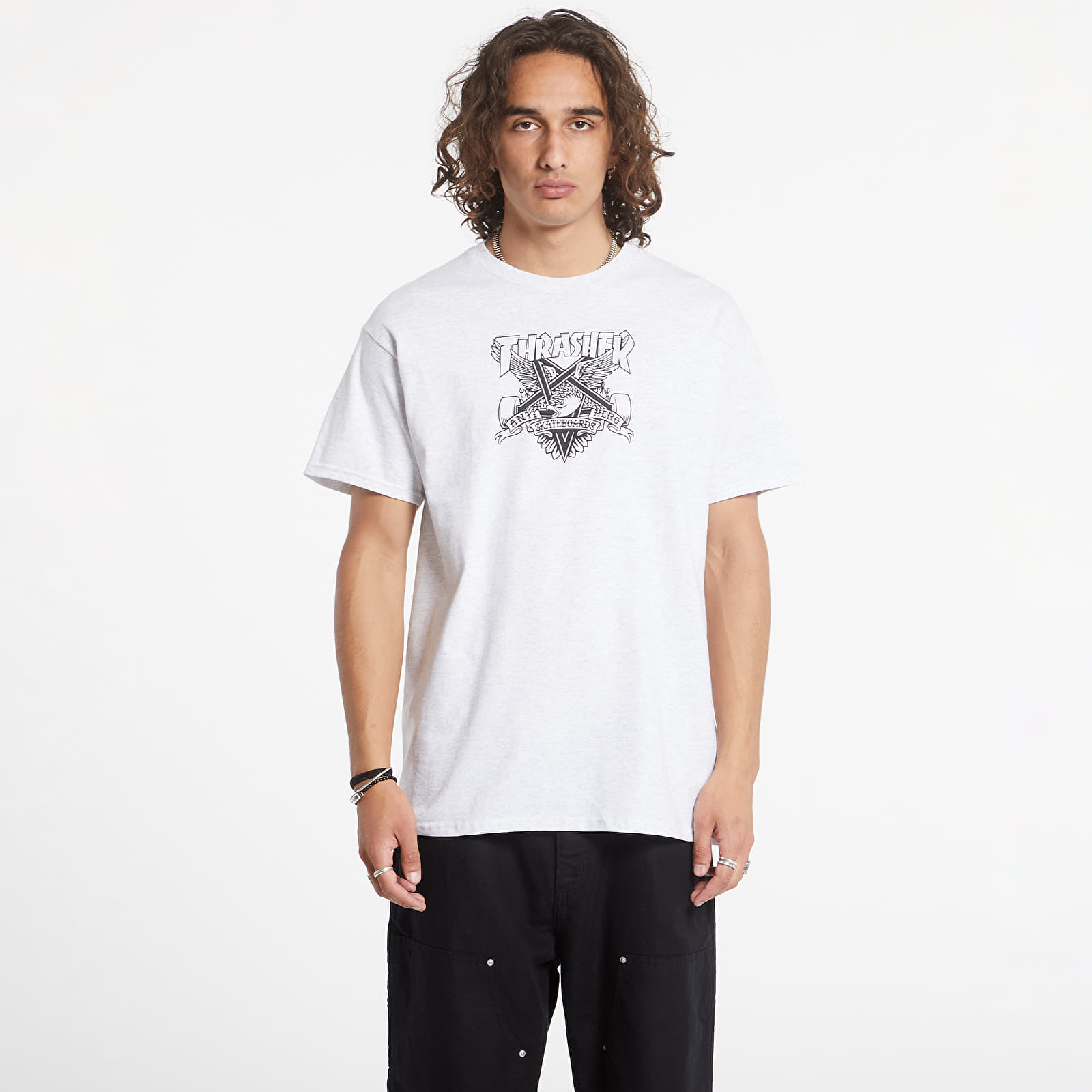 Tricouri Thrasher T-Shirt Eaglegram Ash Grey