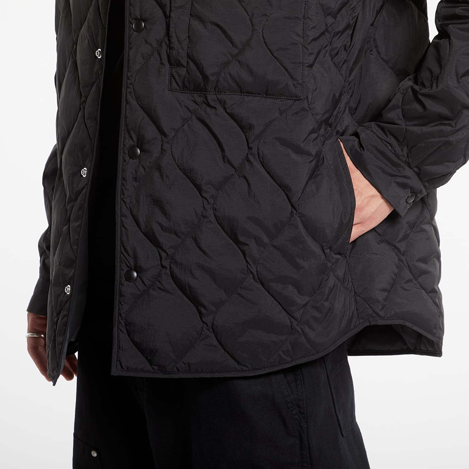 Jakker til mænd Tommy Jeans Quilted Shacket Black