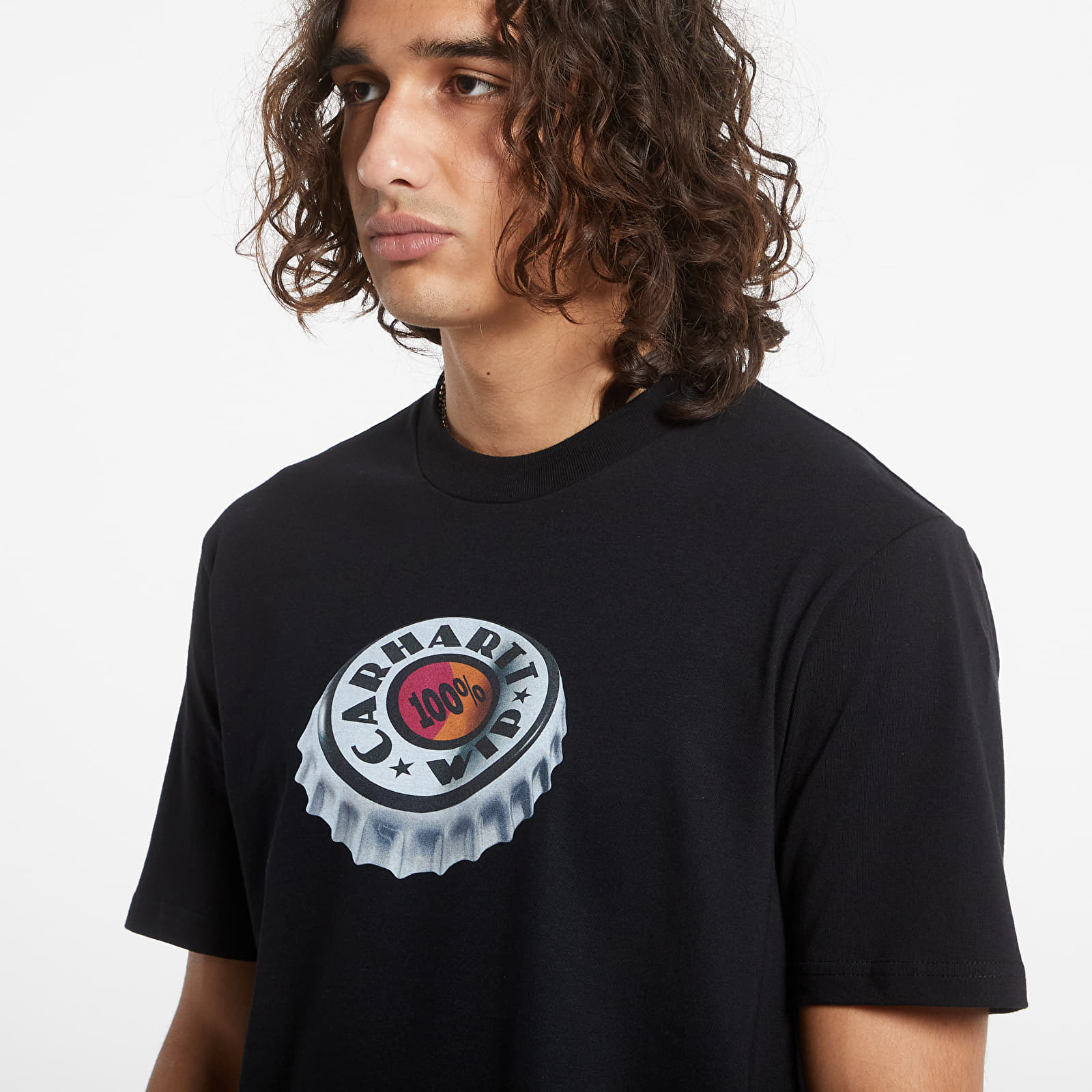 T-shirts Carhartt WIP Short Sleeve Bottle Cap T-Shirt UNISEX Black