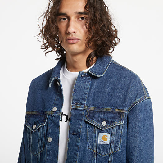 Jackets Carhartt WIP Helston Jacket UNISEX Blue Cloud Stone