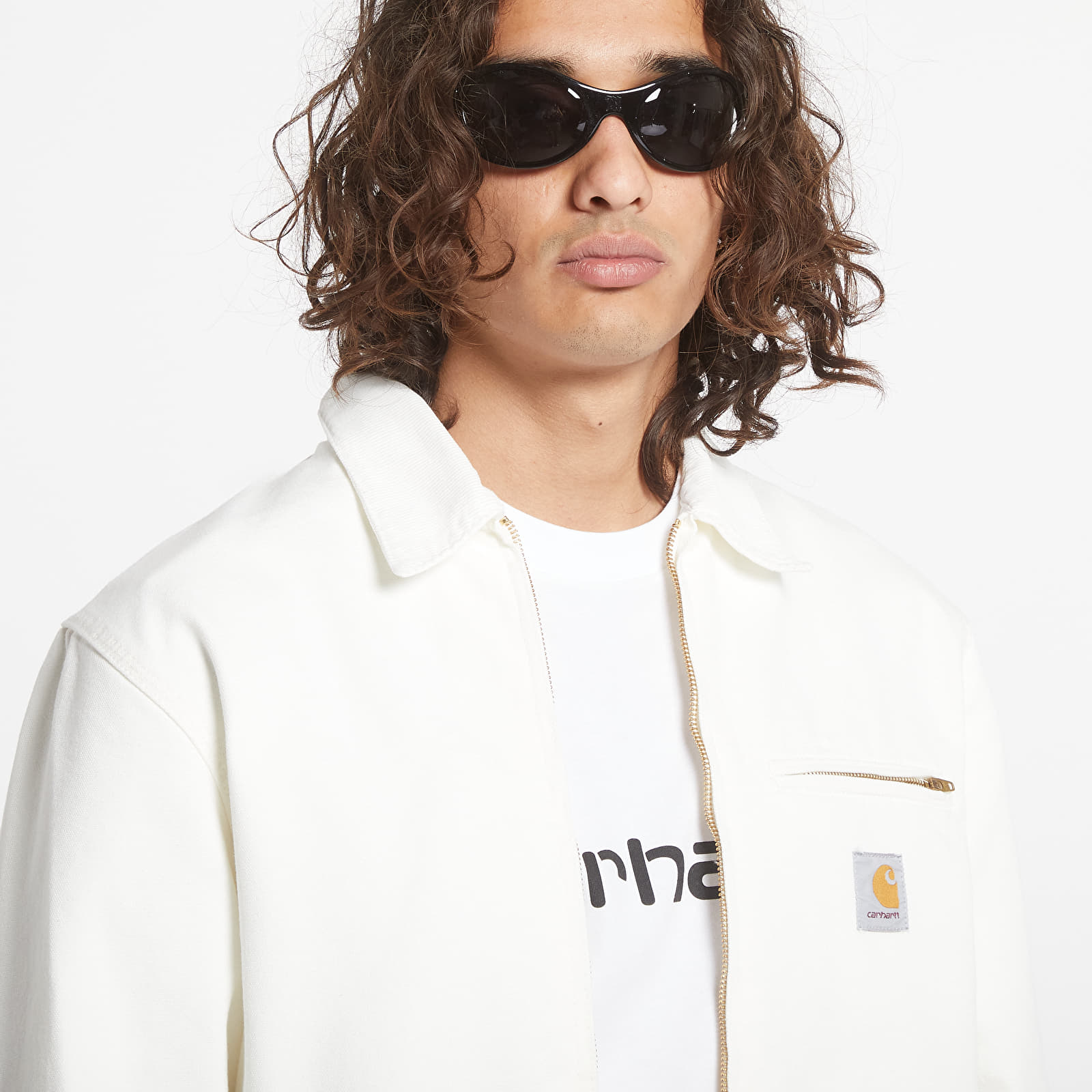 Casacos de homem Carhartt WIP Detroit Jacket UNISEX Wax/ Wax Stone Washed