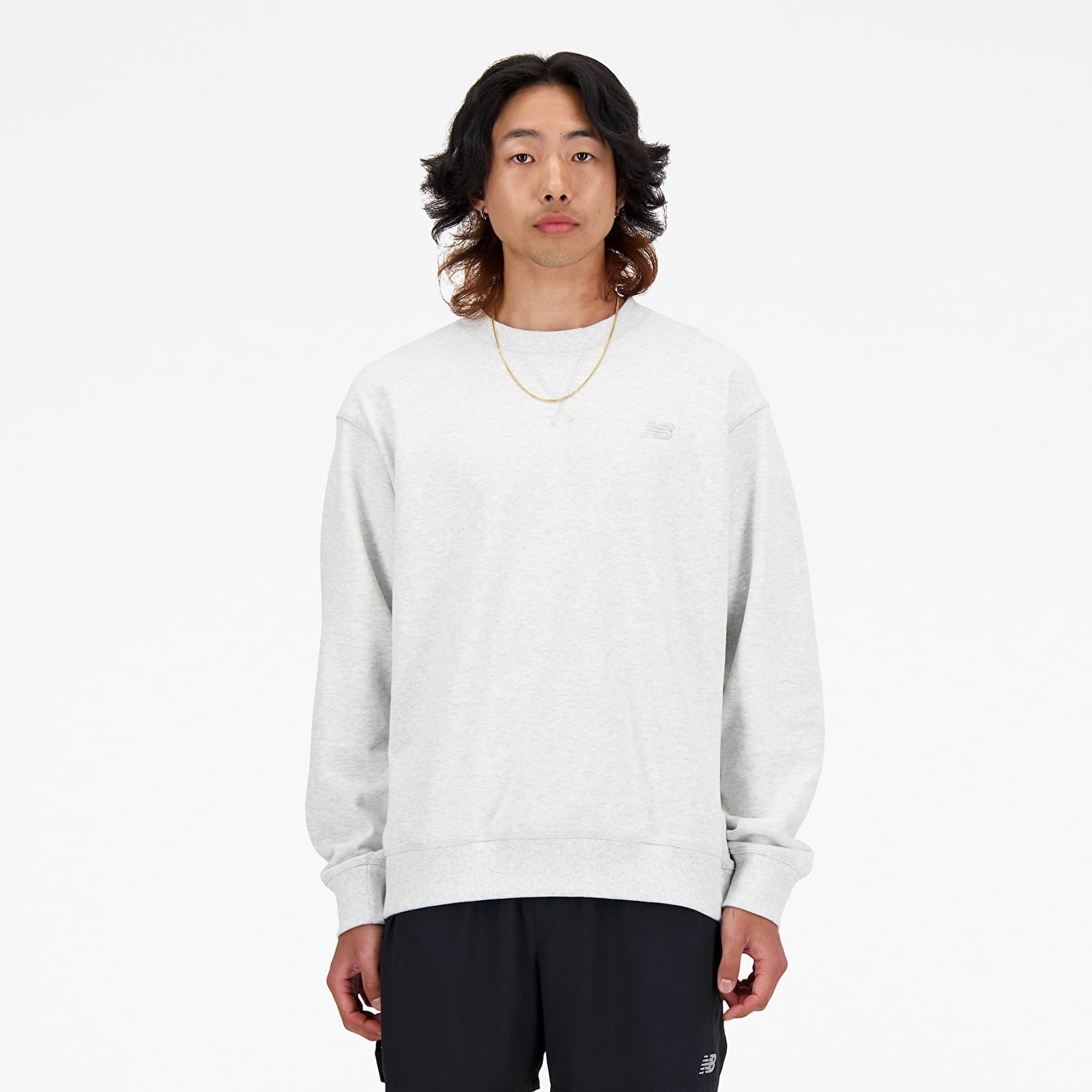 Sweatshirt New Balance Athletics French Terry Crew Ash Heather S