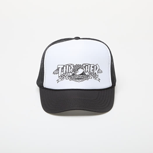 Cap Thrasher Trucker Mag Banner  Black/ White