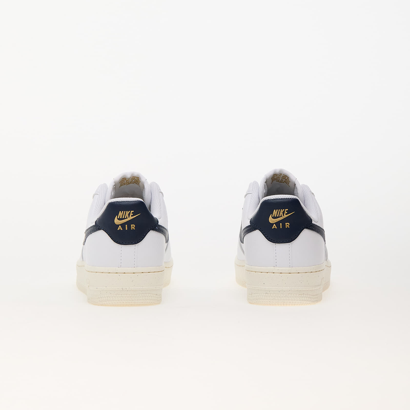 Women's sneakers and shoes Nike W Air Force 1 '07 Nn White/ Obsidian-Pale Ivory-Metallic Gold