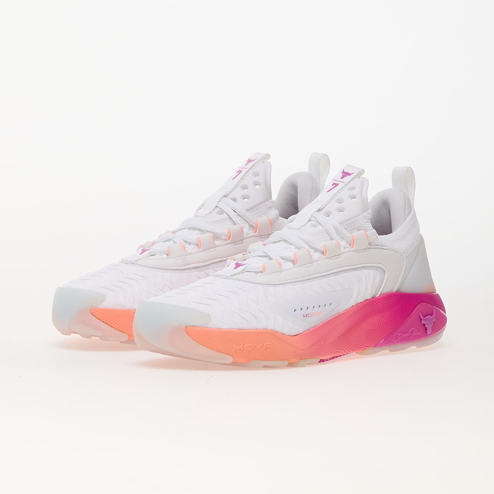 Încălțăminte și sneakerși pentru femei Under Armour W Project Rock 7 White/ Vivid Magenta/ White