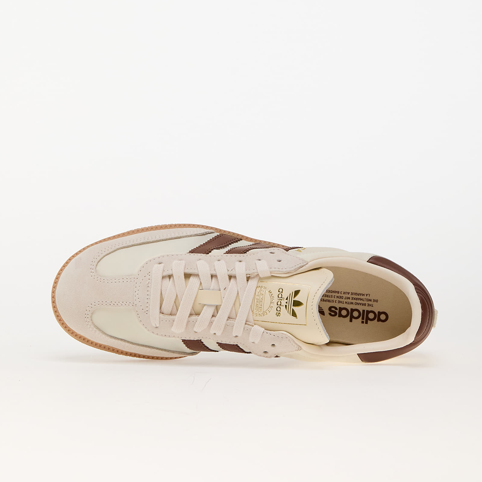 Herensneakers en -schoenen adidas Samba Og Crew White/ Preloved Brown/ Wonder White