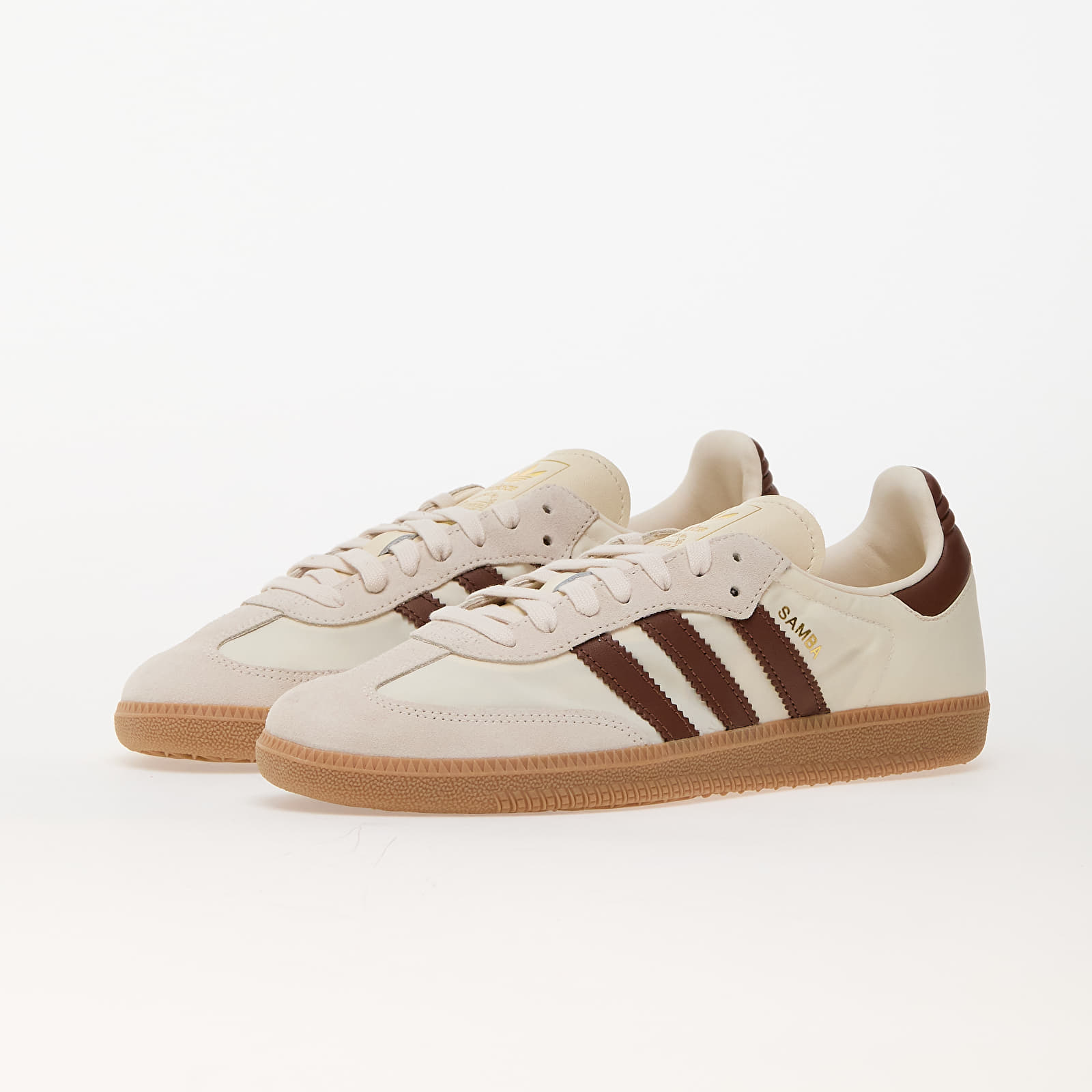 Herensneakers en -schoenen adidas Samba Og Crew White/ Preloved Brown/ Wonder White