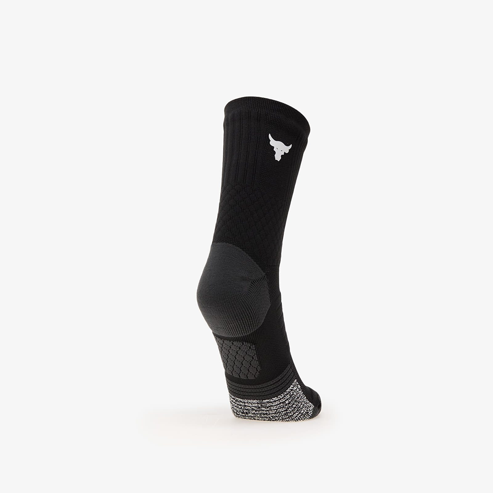 Moške nogavice Under Armour Project Rock ArmourDry Playmaker Mid Sock 1-Pack Black/ Jet Gray/ White