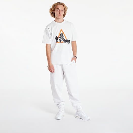 Men s sweatpants Nike Solo Swoosh Men s Fleece Pants Birch Heather White Queens