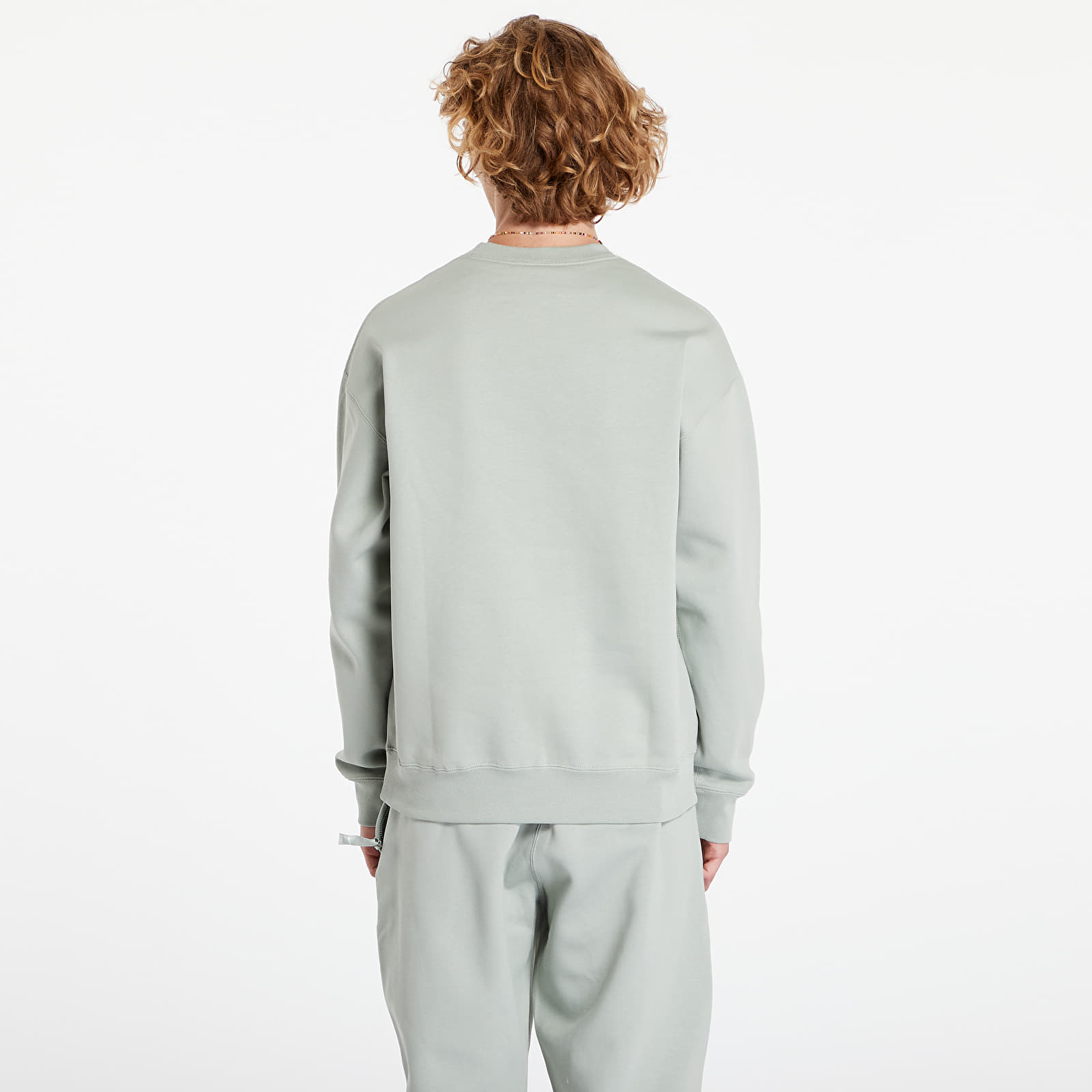 Bluzy męskie Nike Solo Swoosh Men's Fleece Crew Jade Horizon/ White