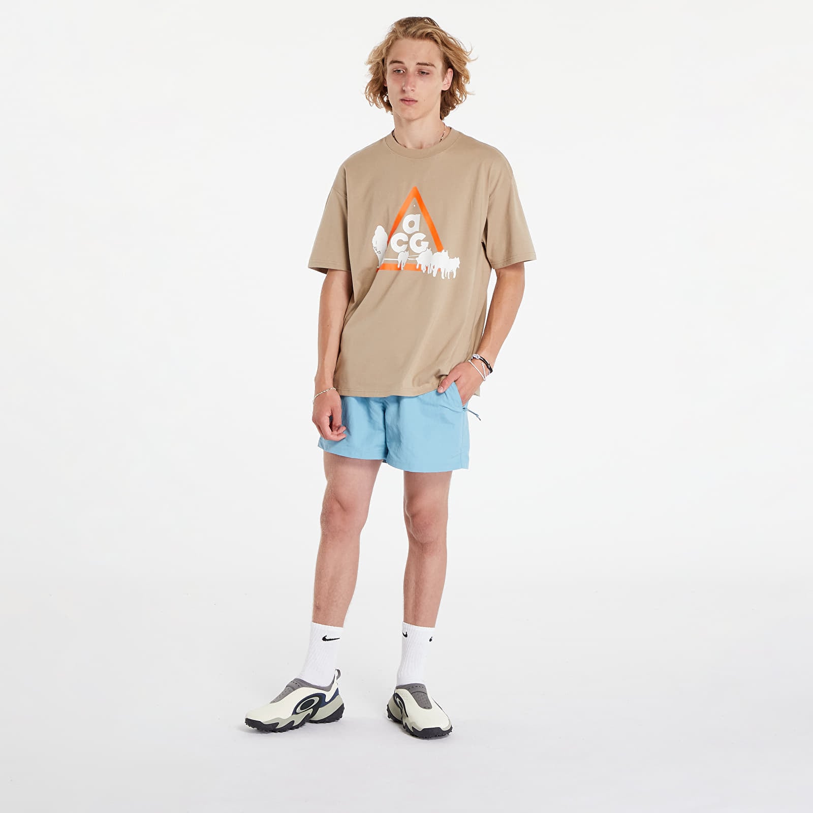 Nike T-shirt Nike Men's ACG Oc Dog Sled T-shirt Khaki XS - 4