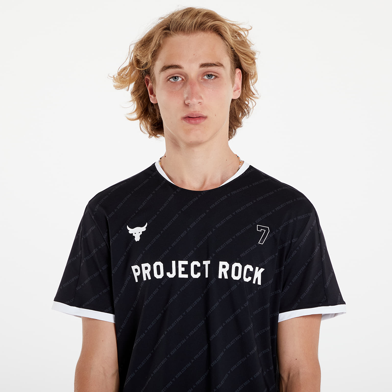 Dotjeran Under Armour Project Rock Rugby Shirt Black/ White