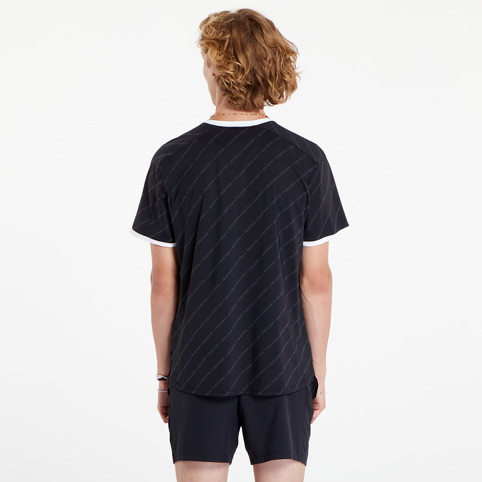 Dotjeran Under Armour Project Rock Rugby Shirt Black/ White