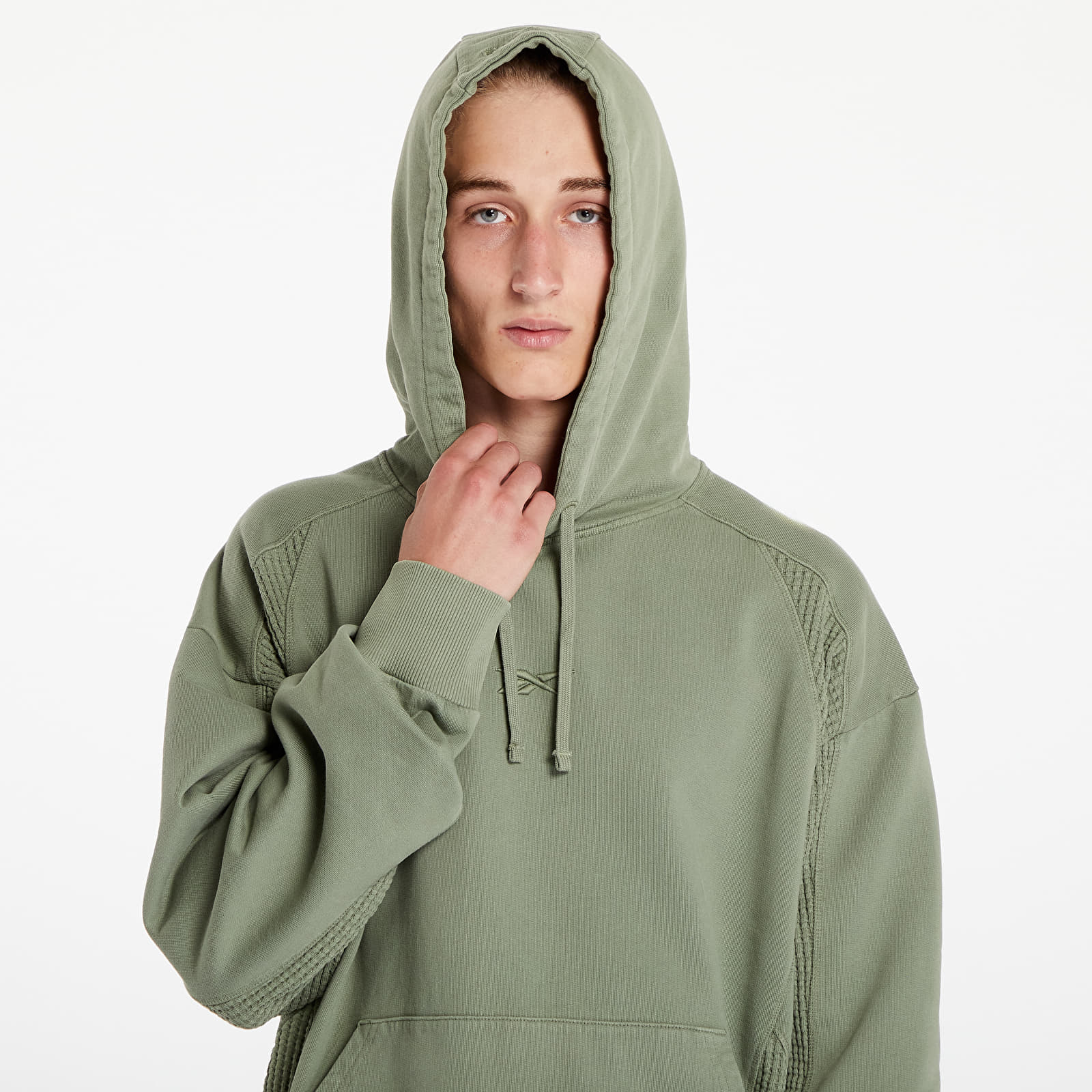 Moške jakne Reebok Uniform Bi-Material Hooded  Forest Green