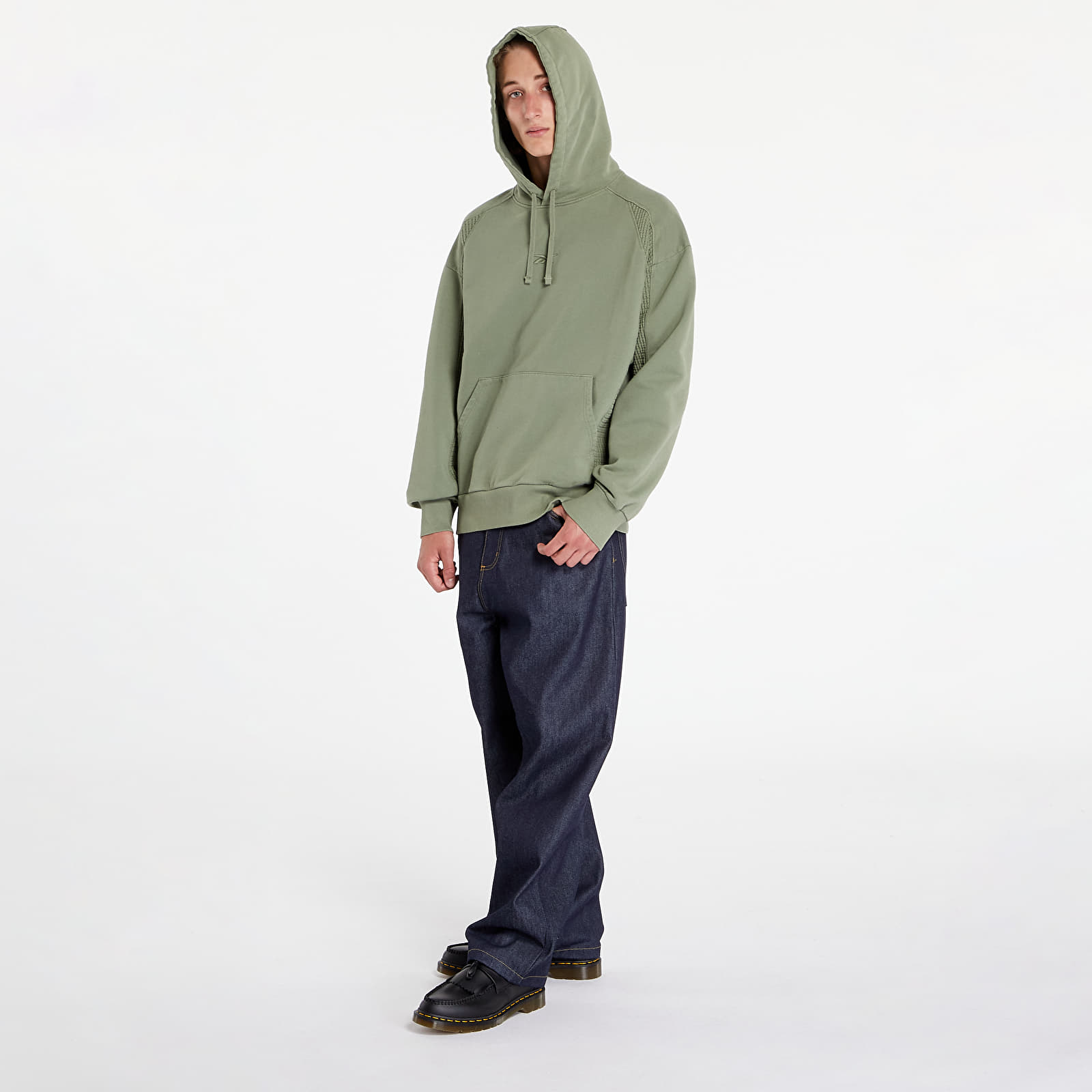 Moške jakne Reebok Uniform Bi-Material Hooded  Forest Green