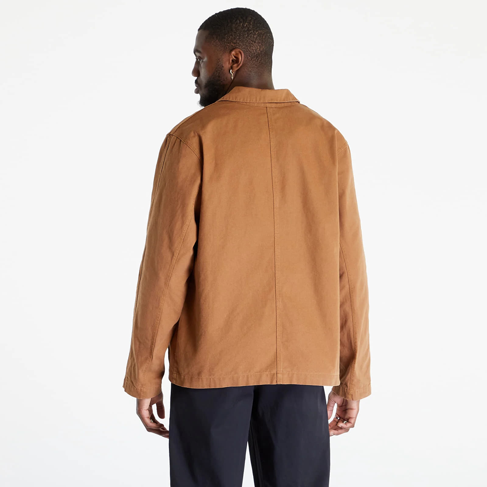 Pánské bundy a kabáty Nike Sportswear Unlined Chore Coat Ale Brown/ White