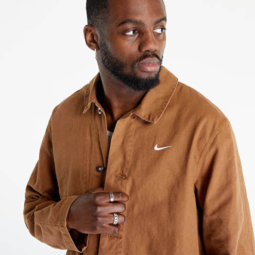 Men s jackets and coats Nike Sportswear Unlined Chore Coat Ale Brown White Queens