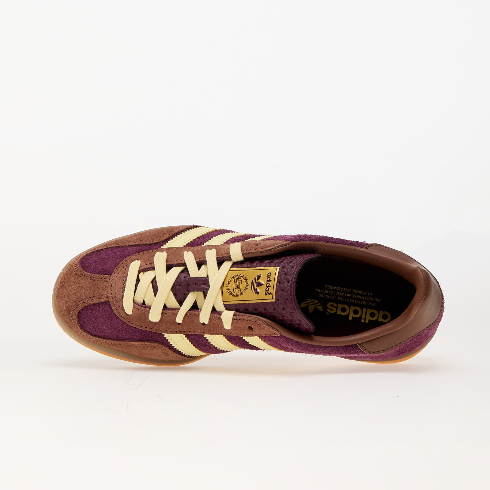 Men's sneakers and shoes adidas Gazelle Indoor Maroon/ Almost Yellow/ Preloved Brown