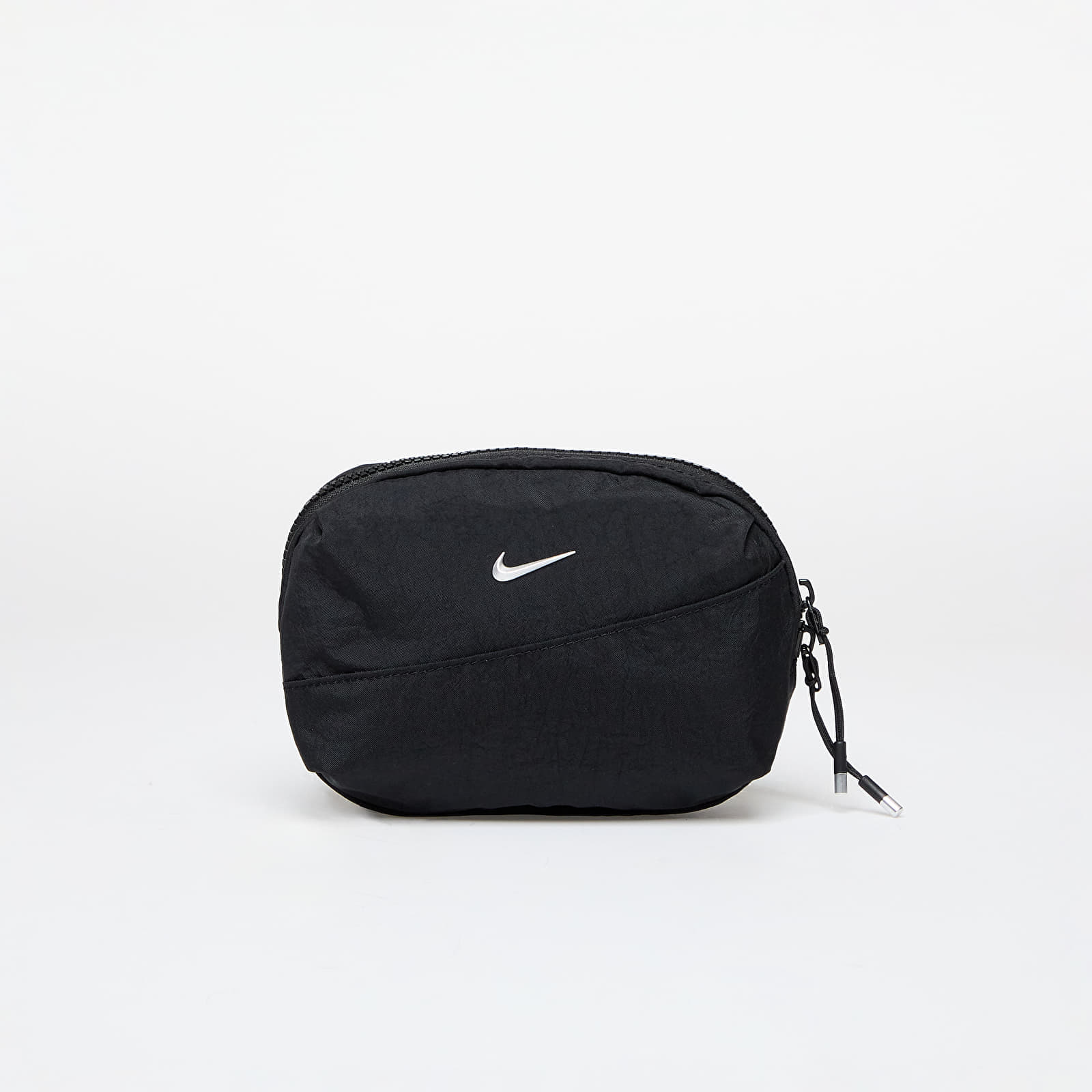 Geantă de talie Nike Aura Waistpack Black/ Black/ Matte Silver