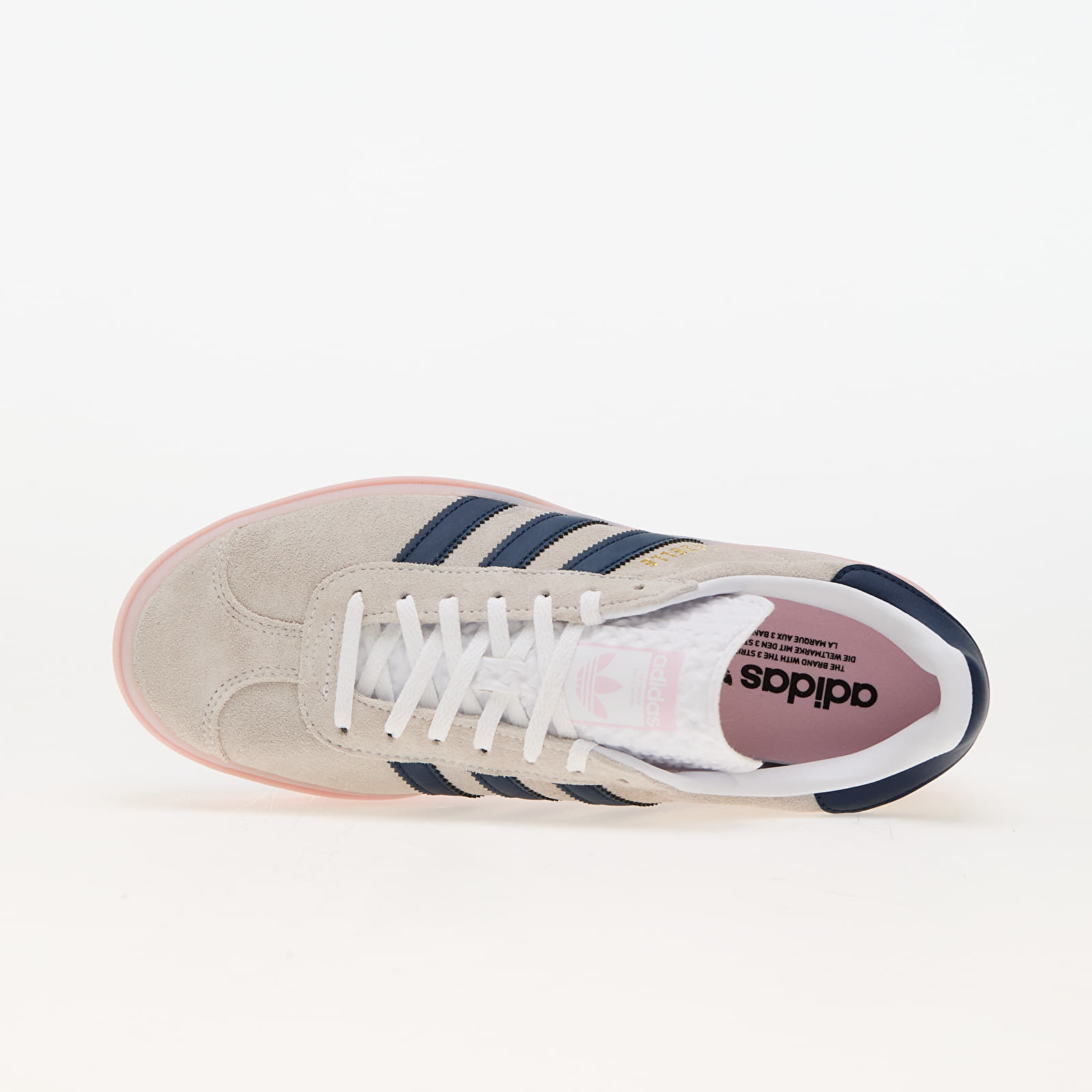 ★【Adidas】 Gazelle Bold Clear Pink Cream White★ adidas Gazelle Bold Shoes - White | Free Shipping with
