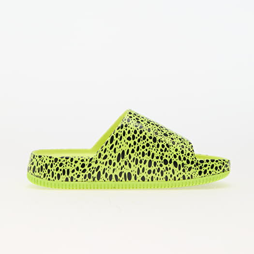 nike neon green slippers