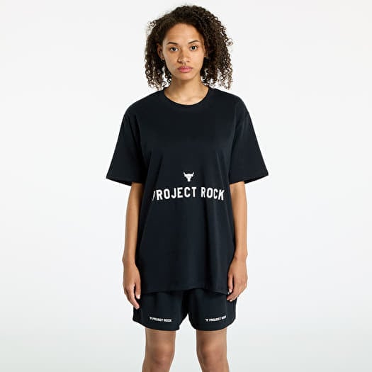 Under Armour Project Rock  Campus Q3 T-Shirt Black/ White