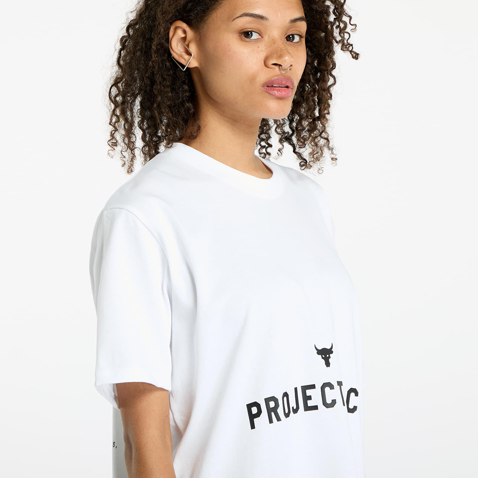Ženske majice Under Armour Project Rock Campus Q3 T-Shirt White/ Black