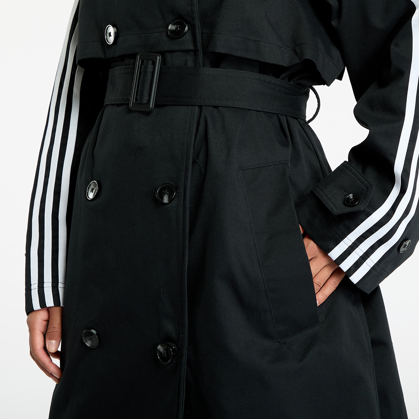 Abrigos de mujer adidas Tcoat Twill Black
