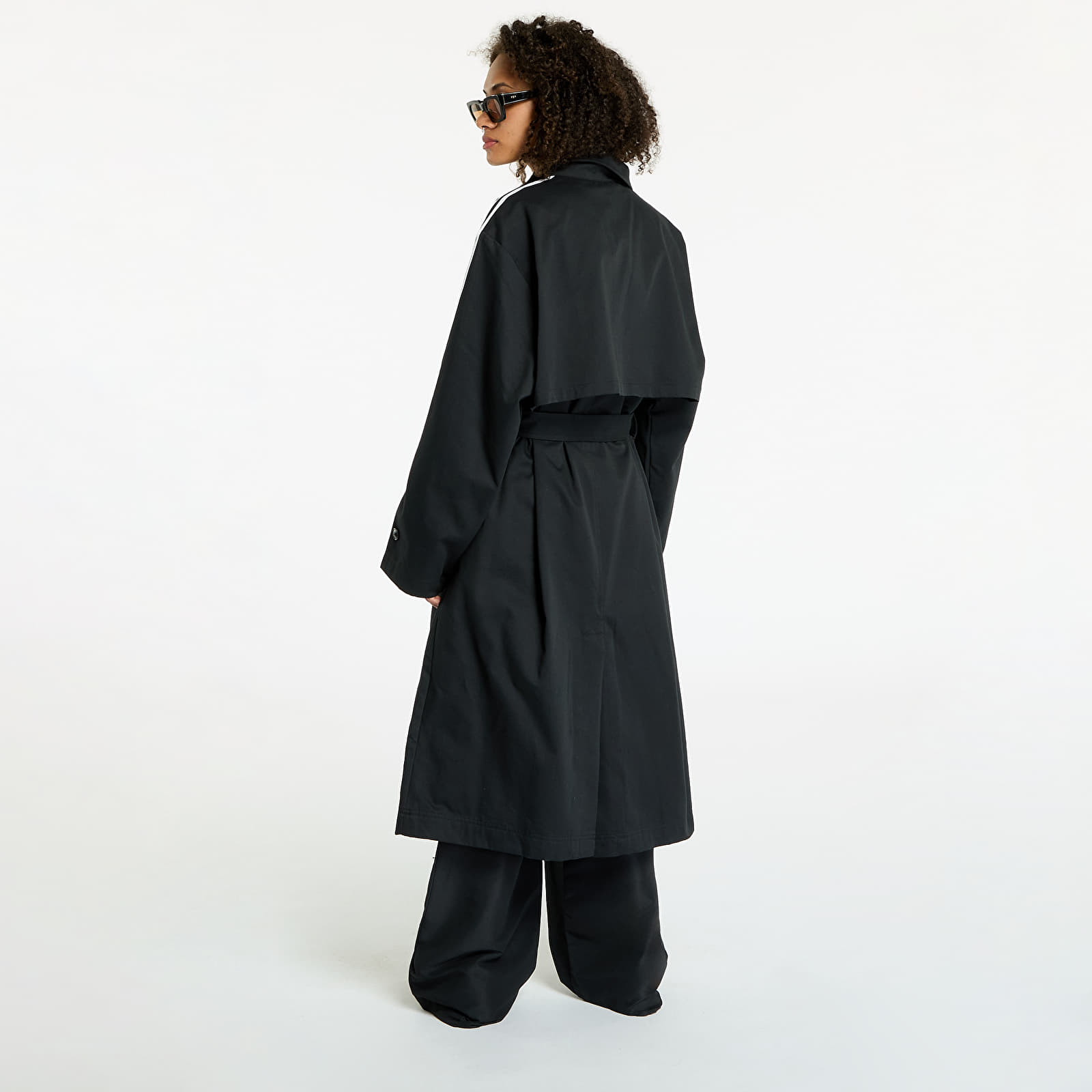 Abrigos de mujer adidas Tcoat Twill Black