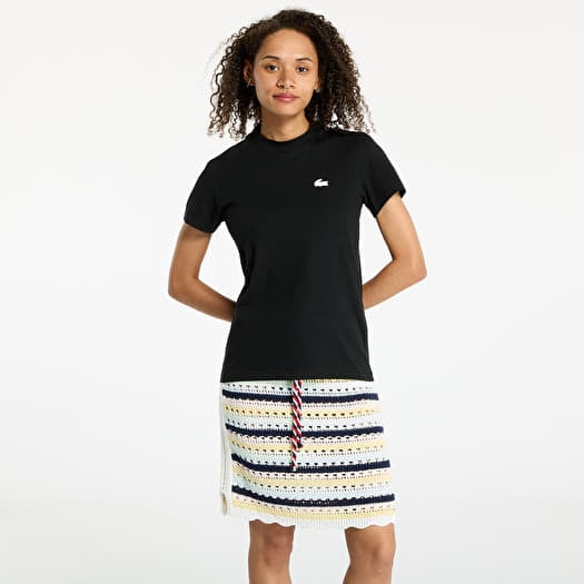 Majica LACOSTE Tee-Shirt &Turtle Neck Black