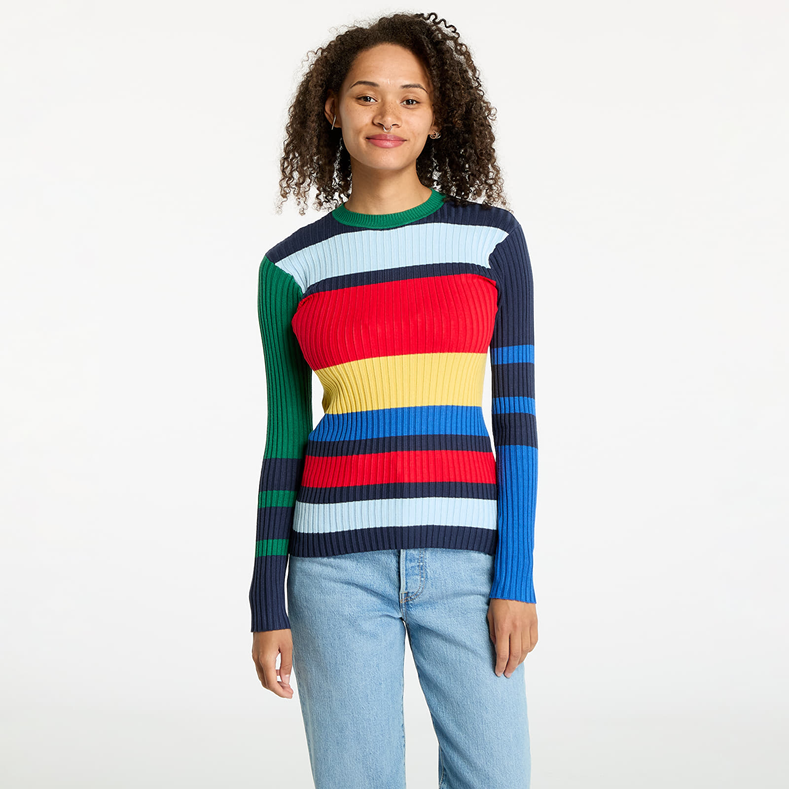 Sweatshirts und Pullover Wrangler Slim Rib Sweater Navy